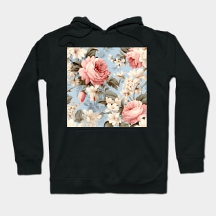 Shabby Chic Flowers Pattern 15 Hoodie